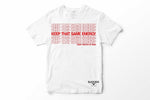 White/Red 'Keep That Same Energy' T-shirt Unisex /100%Cotton Graphic T-Shirt